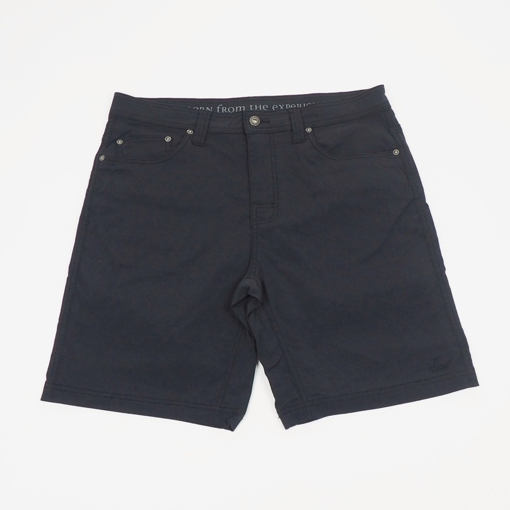 Prana Brion Shorts Mens 35 Black Nylon Blend Stretch Casual Outdoor Hiking Tech